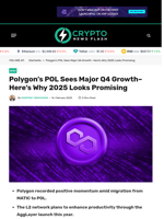 Polygon’s POL Sees Major Q4 Growth– Here's What's Up 2025