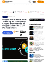 Bitget and Bitcoin.com Team Up to Demystify Crypto Derivatives as Bitget Climbs to 7.2% Market Share – Press release Bitcoin News
