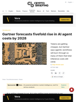 Gartner forecasts fivefold rise in AI agent costs by 2028