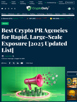 Best Crypto PR Agencies for Rapid, Large-Scale Exposure [2025 Updated List] - Crypto Daily