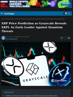 XRP Price Prediction as Grayscale Reveals XRPL As Early Leader Against Quantum Threats
