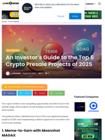 An Investor's Guide to the Top 5 Crypto Presale Projects of 2025 | Live Bitcoin News