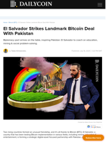 El Salvador Strikes Landmark Bitcoin Deal With Pakistan - DailyCoin