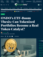 Can ONDO’s ETF Thesis Power Tokenized Portfolios?