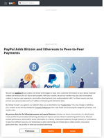 PayPal Adds Bitcoin and Ethereum to Peer-to-Peer Payments - Brave New Coin