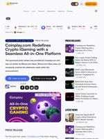 Coinplay.com Redefines Crypto iGaming with a Seamless All-in-One Platform – Press release Bitcoin News