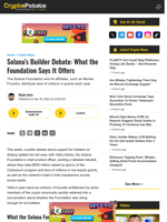 Solana's Builder Debate: What the Foundation Says It Offers