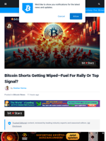 Bitcoin Shorts Getting Wiped—Fuel For Rally Or Top Signal?