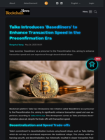 Taiko Introduces 'Basedliners' to Enhance Transaction Speed in the Preconfirmation Era - Blockchain.News