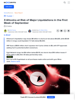 Altcoins at Risk of Major Liquidations in the 1st Week of September