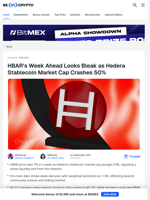 HBAR Price Struggles as Hedera Stablecoin Market Cap Crashes