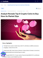 Top Altcoins to Buy Now Amid the Crypto Market Dip