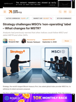 Strategy challenges MSCI’s ‘non-operating’ label – What changes for MSTR? - AMBCrypto