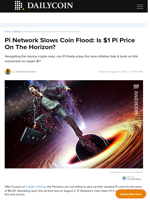 Pi Network Slows Coin Flood: Is $1 Pi Price On The Horizon? - DailyCoin