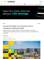 Austria's FMA bans Kucoin EU over anti-money laundering, compliance staff shortfalls