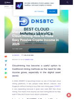 Discover DNSBTC Best Free Cloud Mining How to Make Easy Passive Crypto Income 