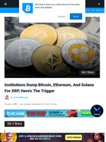 Institutions Dump Bitcoin, Ethereum, And Solana For XRP, Here’s The Trigger | Bitcoinist.com