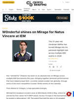 W0nderful shines on Mirage for Natus Vincere at IEM