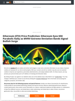 Ethereum (ETH) Price Prediction: Ethereum Eyes $5K Parabolic Rally as MVRV Extreme Deviation Bands Signal Bullish Surge - Brave New Coin