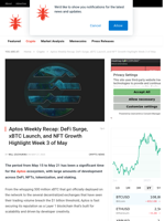 Aptos Weekly Recap: DeFi Surge, xBTC Launch, and NFT Growth Highlight Week 3 of May - NullTX