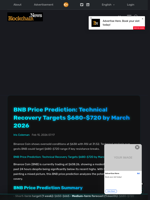 BNB Price Prediction: Technical Recovery Targets $680-$720 by March 2026 - Blockchain.News