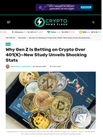 Why Gen Z Is Betting on Crypto Over 401(K)—New Study Unveils Shocking Stats - Crypto News Flash