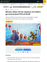 Bitcoin, Ether Target Late Shorts Amid Crypto Price Rebound