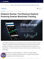 Ethplorer Review: The Ethereum Explorer Powering Smarter Blockchain Tracking