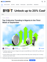3 Cryptocurrencies Trending in Nigeria: BNB, AVNT, and APX
