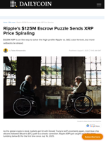 Ripple’s $125M Escrow Puzzle Sends XRP Price Spiraling - DailyCoin