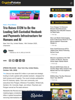 Tria Raises $12M to Be the Leading Self-Custodial Neobank and Payments Infrastructure for Humans and AI