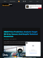 HBAR Price Prediction: Analysts Target $0.16 by January End Despite Technical Headwinds - Blockchain.News