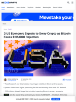 3 US Economic Signals That Could Decide Bitcoin’s Fate