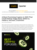 Most Promising Cryptos in 2025: Web3 ai, Hedera, Chainlink & More