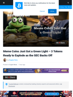 Meme Coins Just Got a Green Light – 3 Explosive Picks as the SEC Backs Off