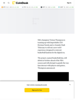 Tristan Thompson Taps Somnia to Bring Basketball Fandom On-Chain