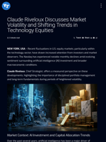 Claude Riveloux Discusses Market Volatility and Shifting Trends in Technology Equities | Visionary Financial