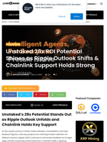 Unstaked 28x ROI Potential Shines as Ripple Outlook Shifts & Chainlink Support Holds Strong | Live Bitcoin News