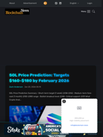 SOL Price Prediction: Targets $160-$180 by February 2026 - Blockchain.News