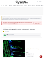 NYSE taps Anthropic's AI to bolster cybersecurity defenses