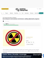 Iran refuses to end uranium enrichment, stalling diplomatic progress