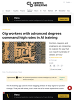 Gig workers with advanced degrees command high rates in AI training