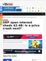 XRP open interest sheds $2.4B: Is a price crash next? - The Crypto News Wire