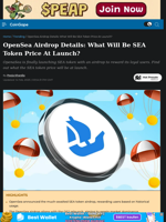OpenSea Airdrop Details: What Will Be SEA Token Price At Launch?