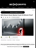 Will China’s Stock Market Crash Hit Bitcoin Price?