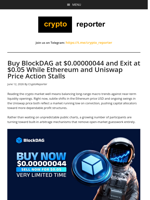 Buy BlockDAG at $0.00000044 and Exit at $0.05 While Ethereum and Uniswap Price Action Stalls