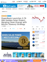 PowerBank Launches 3.79 MW Geddes Solar Project, Merging Clean Energy with Bitcoin Treasury Strategy