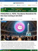 PENGUINA vs. PEPE: The Meme Showdown No One Saw Coming in Q4 2025