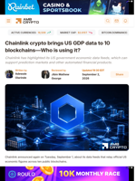 Chainlink crypto brings US GDP data to 10 blockchains—Who is using it? - AMBCrypto