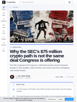 SEC proposal vs Senate crypto framework: What differs